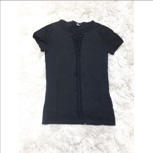 Versace Couture Lace Up Top